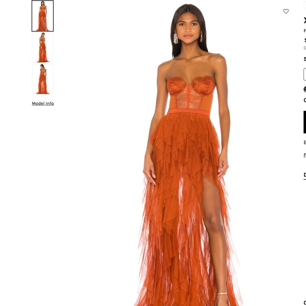 For Love and Lemons X Revolve Bustier Gown